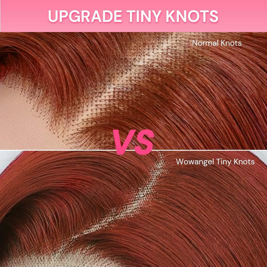 Comparison of normal knots vs Wowangel tiny knots