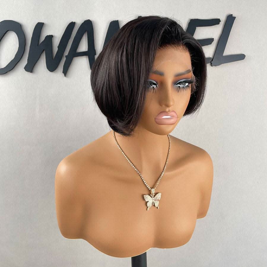 WOWANGEL Short Pixie Cut Wig 13x6 Skinlike HD Lace Front Bob Wig - wowangel