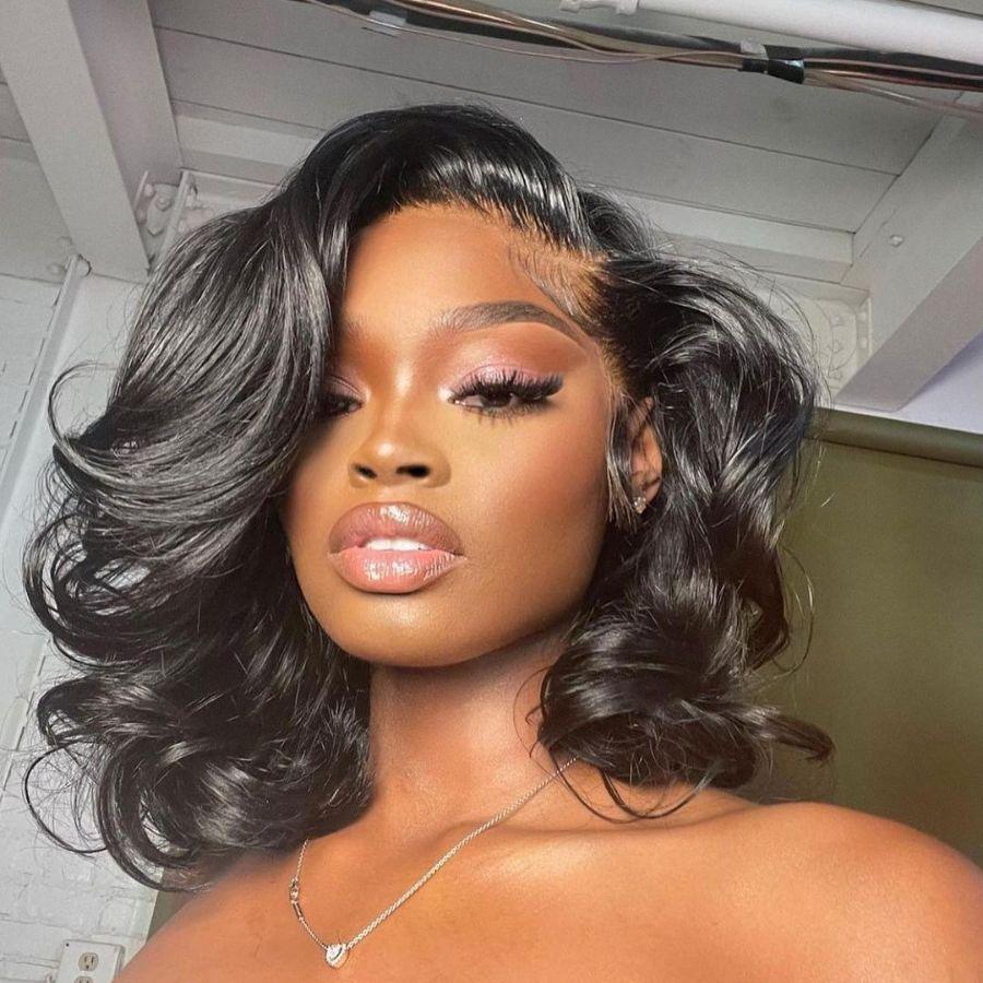 WOWANGEL Skinlike HD Lace Frontal Bob Wig Short Wave BOB 250% Density - wowangel