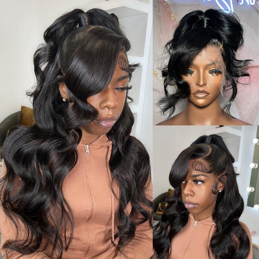 WOWANGEL Skinlike Real HD Full Lace Wig Body Wave Clean Hairline - wowangel