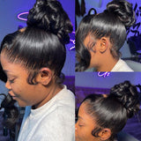WOWANGEL Skinlike Real HD Full Lace Wig Straight Pre Plucked Clean Hairline - wowangel