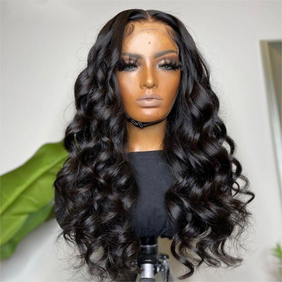 WOWANGEL HD lace loose wave wig on mannequin