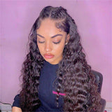 WOWANGEL Skinlike Real HD Lace 13X6 Full Frontal Wig Loose Deep Wave Pre Plucked - wowangel