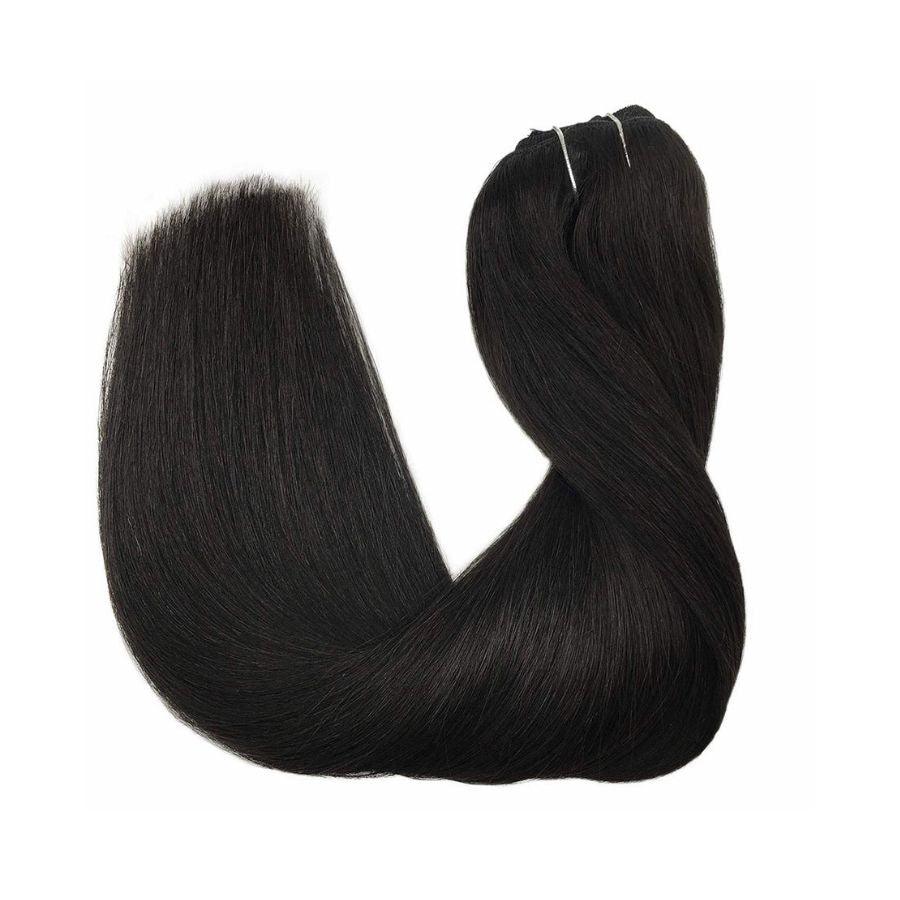 Smooth and shiny straight hair extensions bundle