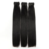 WOWANGEL Straight Raw Hair Bundles Deal 3pcs 100% Human Virgin Hair Weaves - wowangel