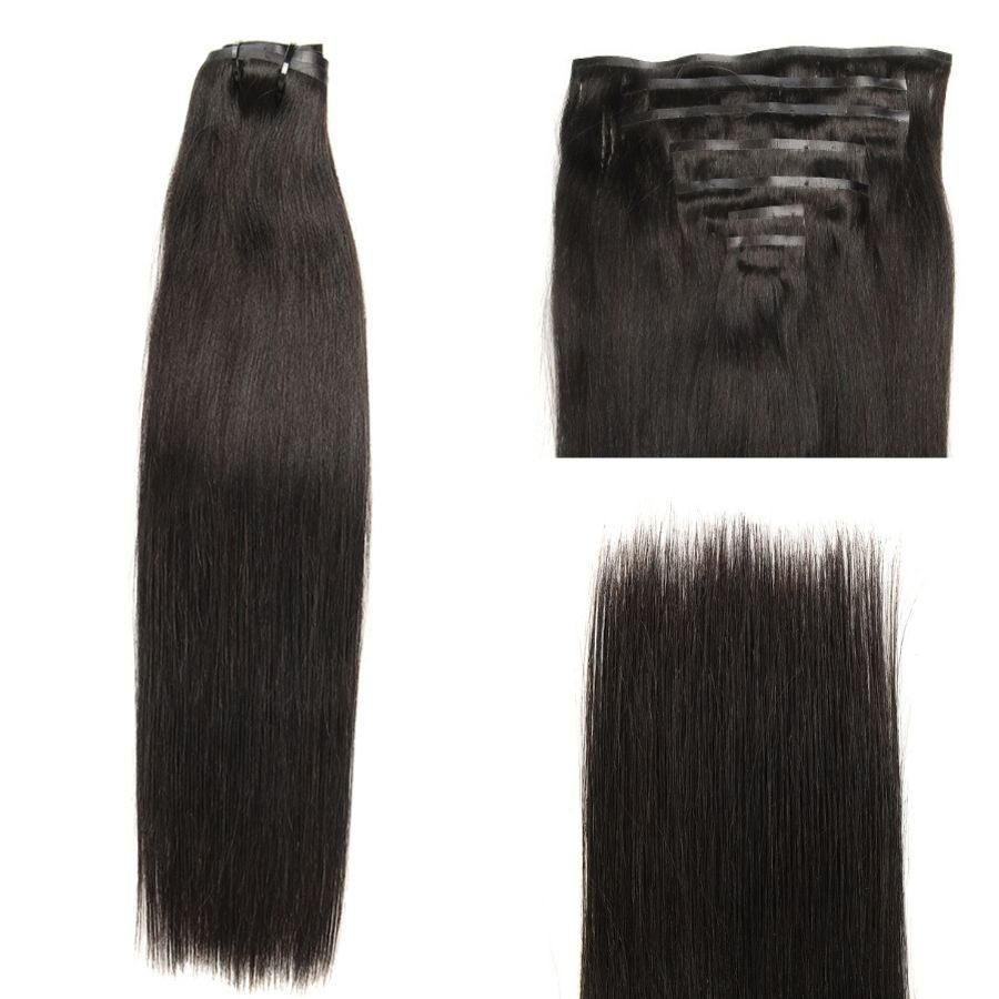 WOWANGEL Straight Seamless Clip In Hair Extensions - wowangel