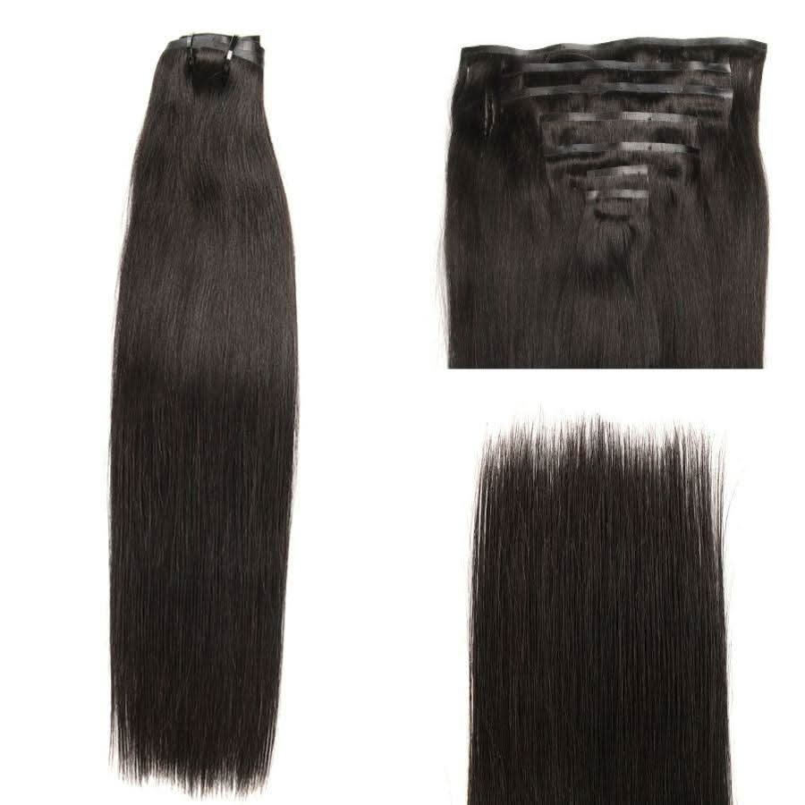 WOWANGEL Straight Seamless Clip Ins Hair Extensions - wowangel