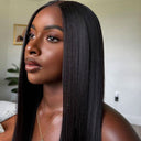 WOWANGEL V Part Wigs YAKI Straight Beginner Friendly Glueless U Part Wigs - wowangel