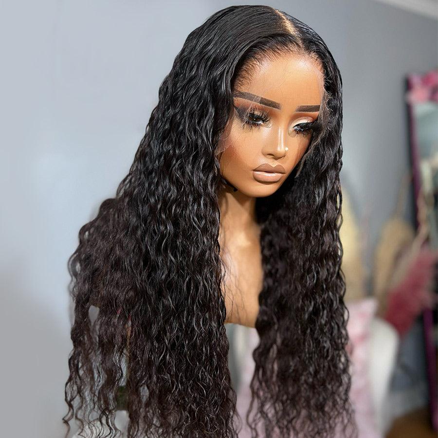 Side view of WOWANGEL Water Wave HD Lace Wig