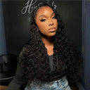 WOWANGEL Water Wave 13x6 Skinlike Real HD Lace Front Wig Glueless Clean Hairline - wowangel