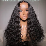 WOWANGEL Water Wave 13x6 Skinlike Real HD Lace Front Wig Glueless Clean Hairline - wowangel