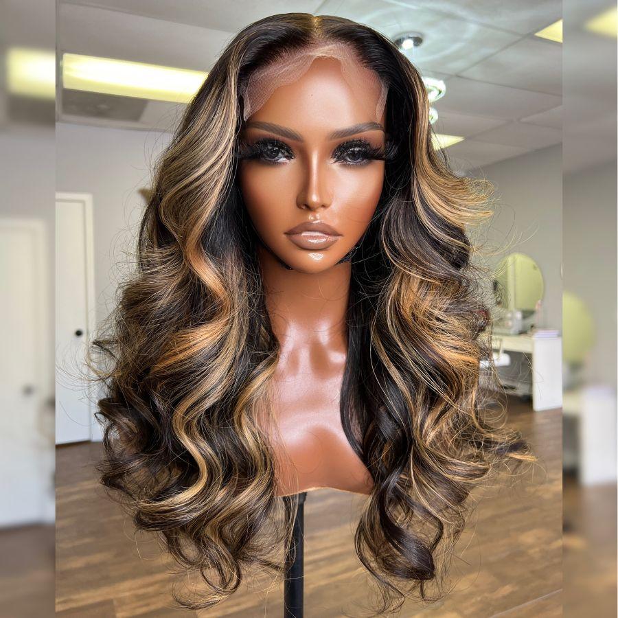 WOWANGEL Wear & Go 6x6 Highlight HD Lace Closure Wig Plucked Glueless Wig - wowangel