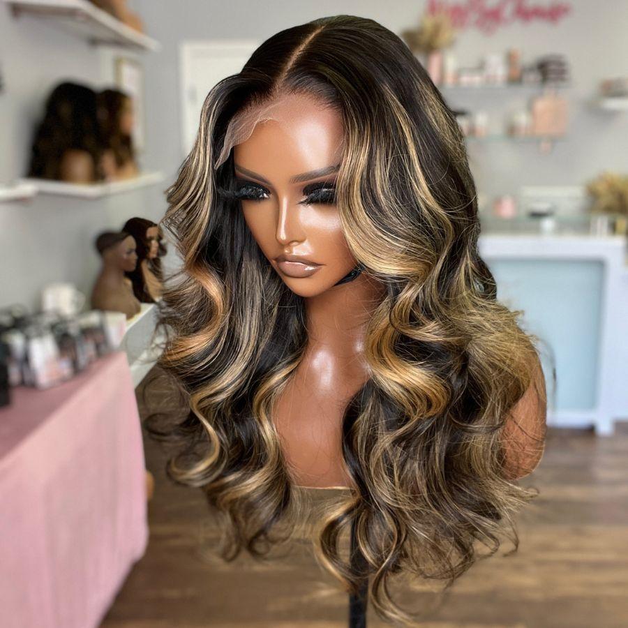 WOWANGEL Wear & Go 6x6 Highlight HD Lace Closure Wig Plucked Glueless Wig - wowangel