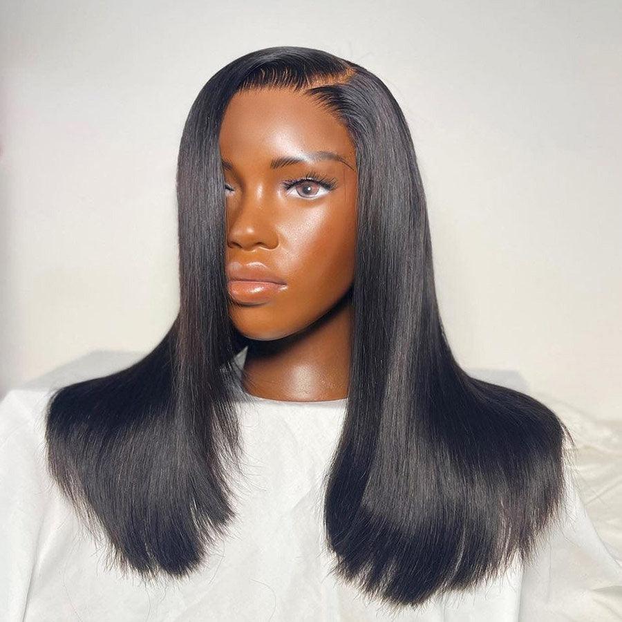 WOWANGEL Wear & Go Side Part Straight BOB 5x5 HD Lace Closure Wig 250% Density - wowangel