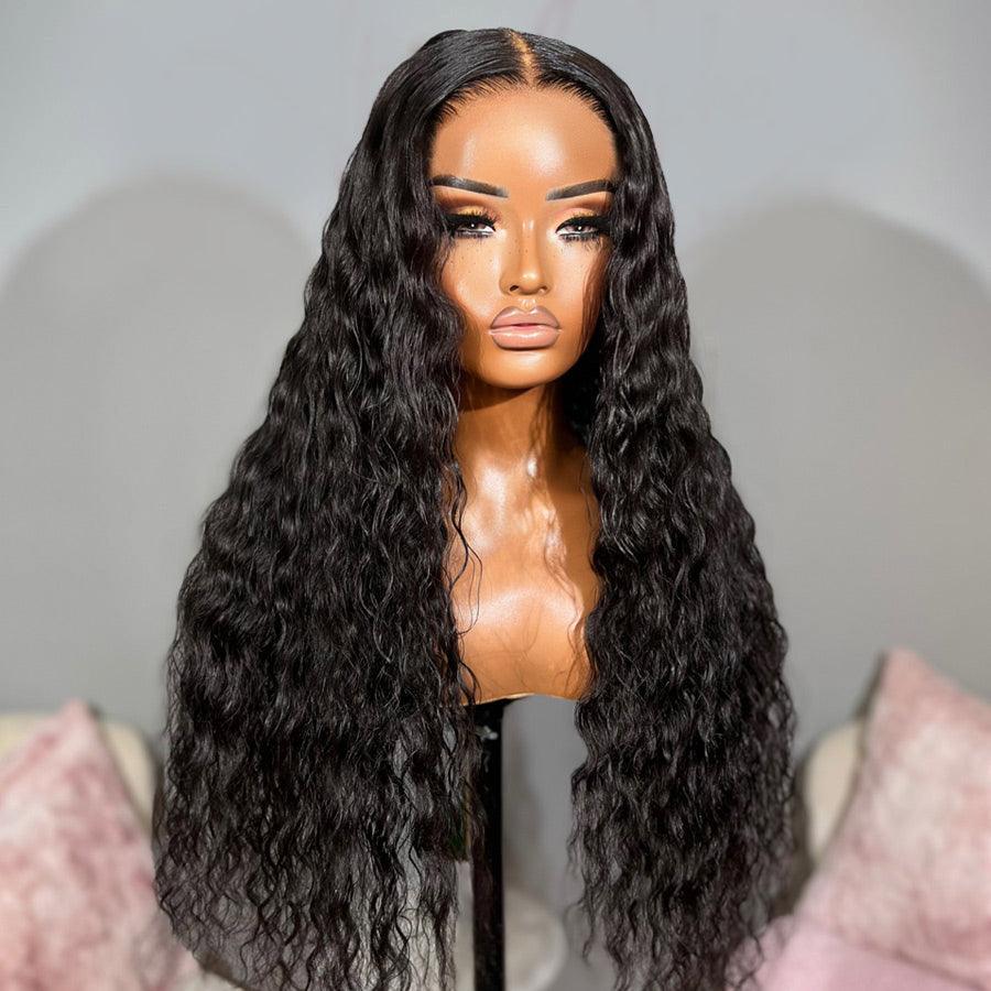 WOWANGEL Wear & Go Water Wave 5x5 Skinlike Real HD Lace Closure Wig Glueless Wig - wowangel