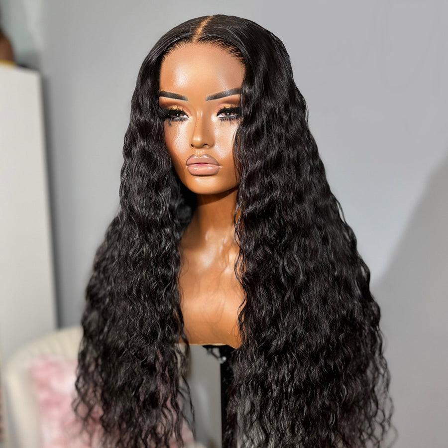 WOWANGEL Wear & Go Water Wave 5x5 Skinlike Real HD Lace Closure Wig Glueless Wig - wowangel