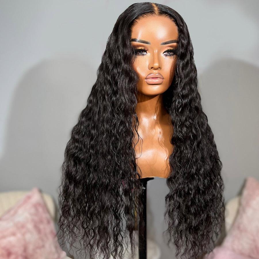 WOWANGEL Wear & Go Water Wave 5x5 Skinlike Real HD Lace Closure Wig Glueless Wig - wowangel