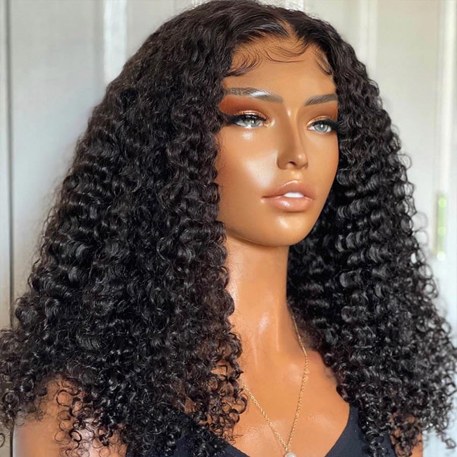 WOWANGEL Wear & Go 5x5 HD Lace Closure Wig Deep Curly Glueless Wig - wowangel