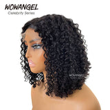 WOWANGEL Wear & Go 5x5 Skinlike Real HD Lace Closure Wig Curly Glueless BOB Wig - wowangel