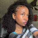 WOWANGEL Wear Go Half Wig Kinky Curly Seamless Flip Over Wigs Beginner Friendly - wowangel