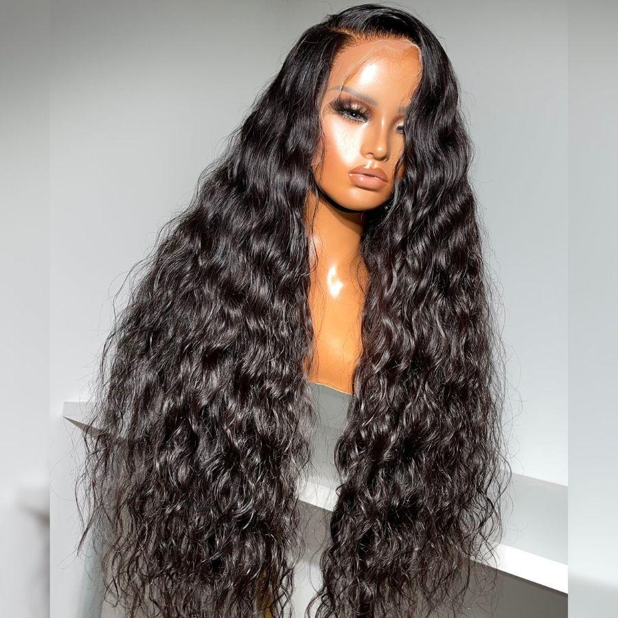 WOWANGEL Wet & Wavy 13x6 Skinlike Real HD Lace Front Wig Glueless Clean Hairline - wowangel