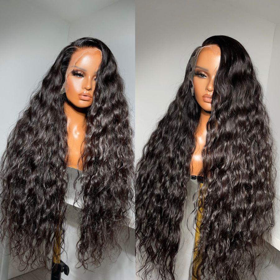 WOWANGEL Wet & Wavy 13x6 Skinlike Real HD Lace Front Wig Glueless Clean Hairline - wowangel