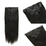 WOWANGEL Yaki Straight Seamless Clip Ins Hair Extensions - wowangel