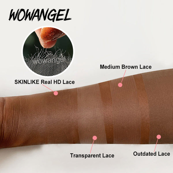 WOWANGEL 7x7 Skinlike Real HD Lace Closure Wig 250% Density Body Wave