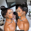 360 Frontal Wig Black Wavy HD Lace Human Hair | Wowangel