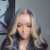WOWANGEL 1B/27# Skunk Highlight Color 13x6 Skinlike Real HD Lace Front Wig Body Wave