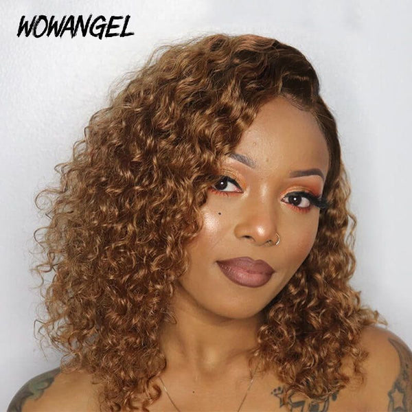 Curly Blonde Ombre Wig 13x4 Frontal HD Lace Invisible Look