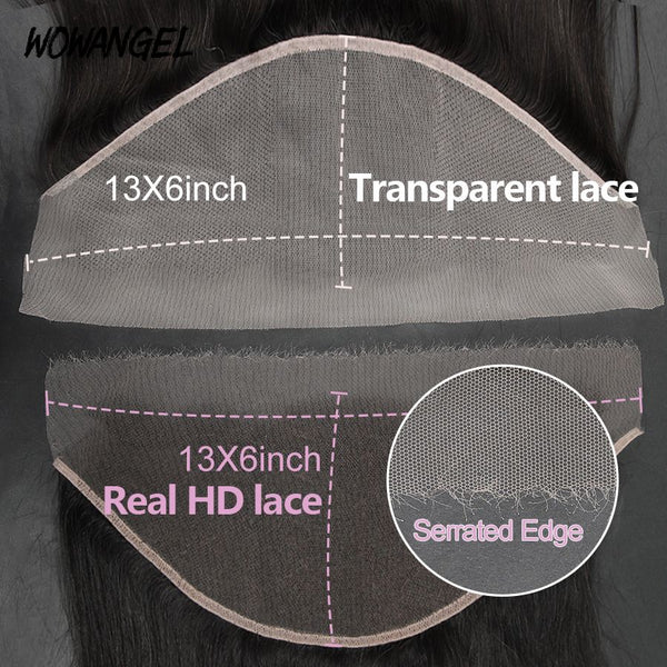 WOWANGEL 13x4 Skinlike Real HD Lace Frontal Only, HD Lace Piece