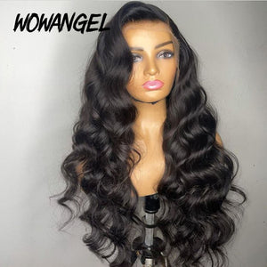 WOWANGEL 13X6 Skinlike Real HD Lace Front Wig Body Wave Glueless Wig