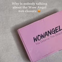 Wow Angel 6x6 closure packaging in pink box