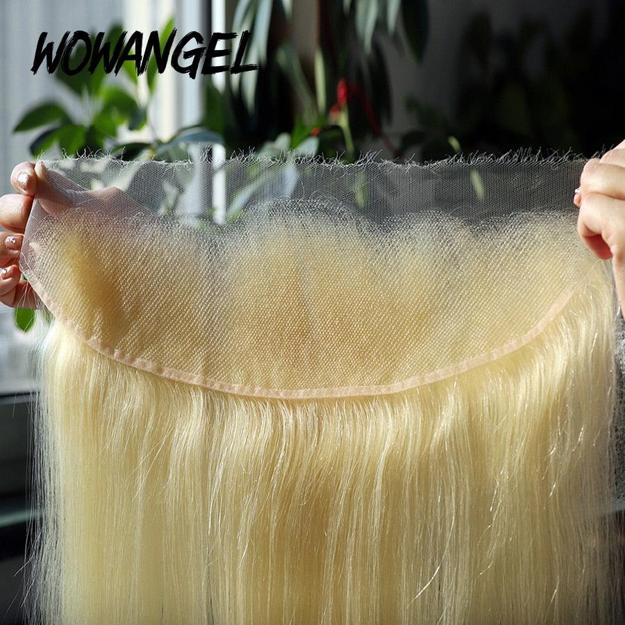 Lace Frontal Only, 613 Blonde Skinlike Real HD Lace Frontal Only, HD Lace Piece - wowangel