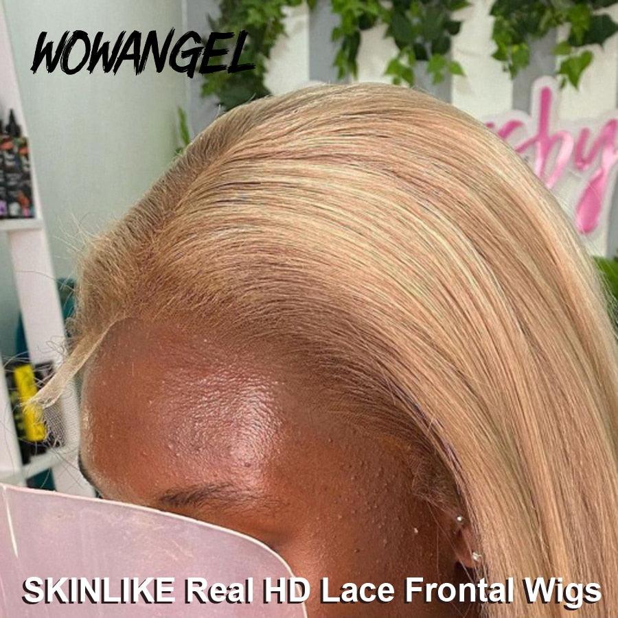 Close-up of SKINLIKE HD lace frontal wig, natural hairline