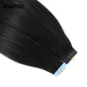 USA Shipping | Tape in Hair Extensions Straight/ Body Wave Human Hair 40pcs 100g - wowangel