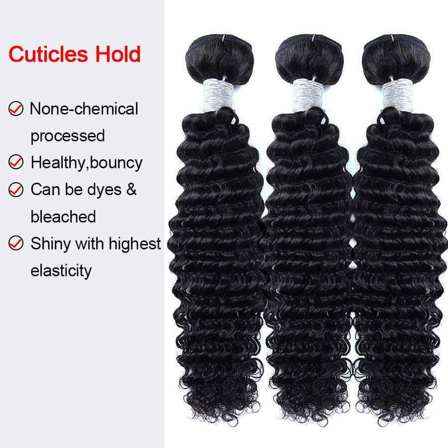 Curly hair bundles, non-chemical, shiny and elastic