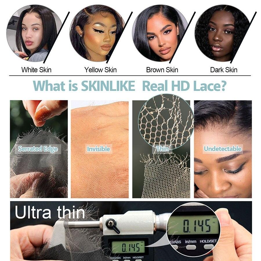 SKINLIKE Real HD Lace Thin and Invisible Features