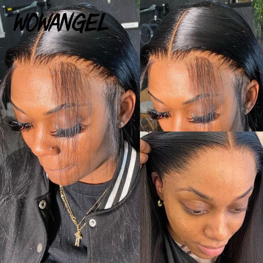 WOWANGEL HD lace wig with pre-plucked hairline