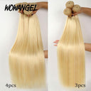 WOWANGEL 613 Blonde Hair Bundle 1Pc Straight Body Wave 100% Human Hair Weaves - wowangel