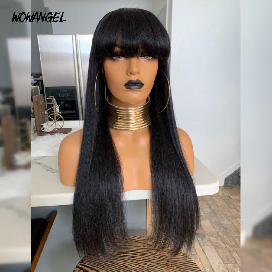 WOWANGEL wig on mannequin with gold accessories