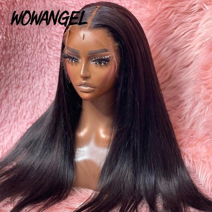 WOWANGEL HD lace front wig on mannequin with long hair