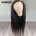 WOWANGEL Skinlike Real HD Full Lace Wig Kinky Straight Clean Hairline - wowangel