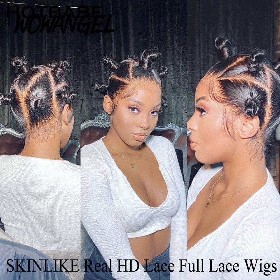 HD lace full wig styled in bantu knots