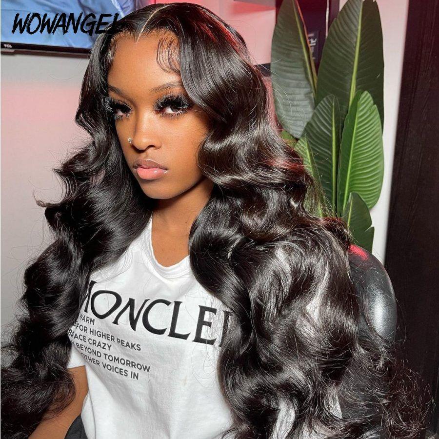 Model wearing WOWANGEL HD Lace body wave wig