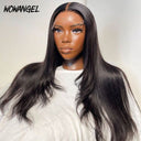 WOWANGEL Straight 6x6 Skinlike Real HD Lace Closure Wig Pre Plucked Glueless - wowangel