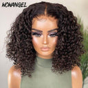 WOWANGEL Wear & Go 5x5 Skinlike Real HD Lace Closure Wig Curly BOB Glueless Install - wowangel