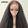 Kinky Straight 360 Wig Human Hair HD Lace Natural 4C Edges